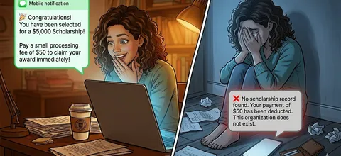 Image about fake scholarship offers: warning signs every student should know
