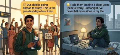 Image about the hidden emotional cost of studying abroad nobody talks about